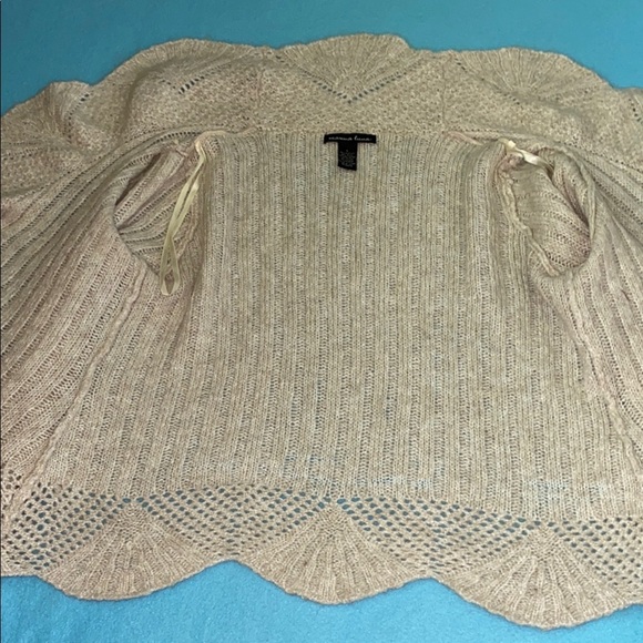MARINA LUNA cardigan wool mohair blend scalloped knit long sleeve NEW size L - Picture 3 of 9
